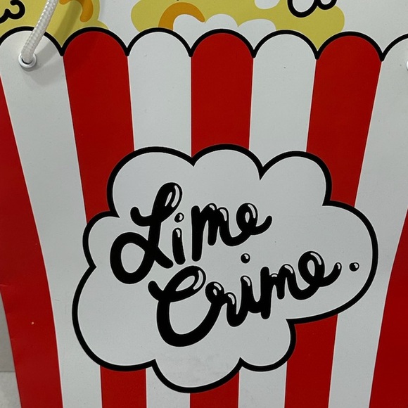 Lime Crime Popcorn Shaped Paper Gift / Storage Bag - Picture 5 of 8